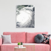 Typhoon Morakot over China Canvas Afdruk (Insitu (Woonkamer))