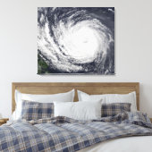 Typhoon Phanfone Canvas Afdruk (Insitu (Slaapkamer))