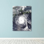 Typhoon Sinlaku 2 Canvas Afdruk (Insitu (Houten vloer))
