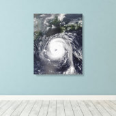 Typhoon Sinlaku 2 Canvas Afdruk (Insitu (Houten vloer))