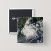 Typhoon Sinlaku Vierkante Button 5,1 Cm (Voorkant /achterkant)