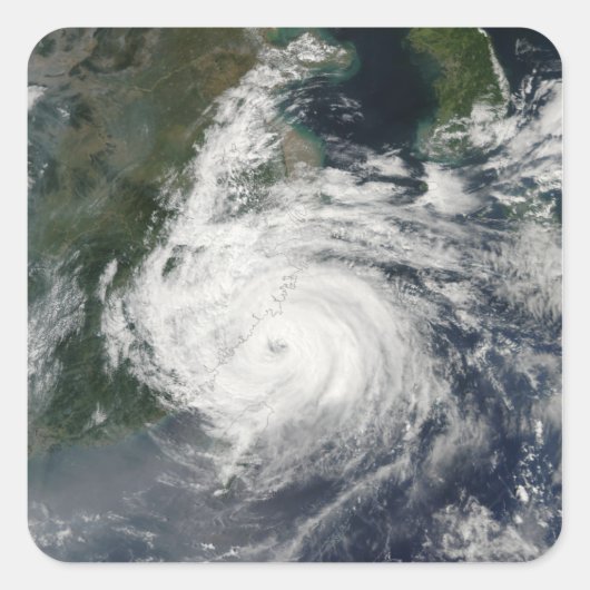 Typhoon Sinlaku Vierkante Sticker (Voorkant)