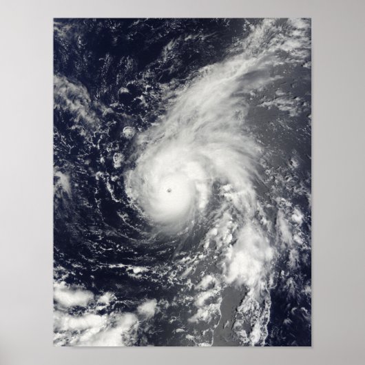 Typhoon Vamco in de Stille Oceaan Poster (Voorkant)