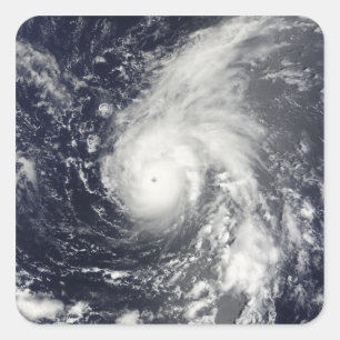 Typhoon Vamco in de Stille Oceaan Vierkante Sticker
