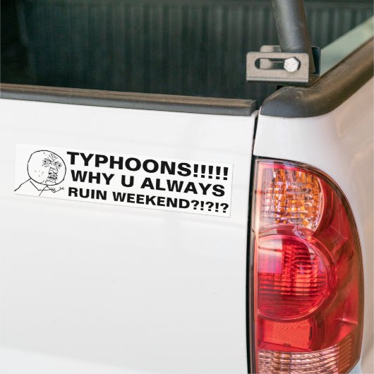 TYPHOONS!!!!!! BUMPERSTICKER (Op Truck)
