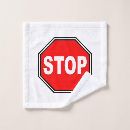 Typical Stop Sign (Gant de toilette)
