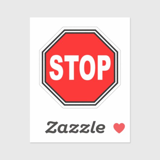 Typical Stop Sign Sticker (Vel)