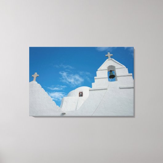 Typical whitewashed church canvas afdruk (Voorkant)