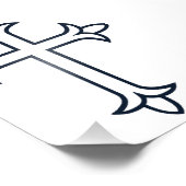 Typisch Christelijk kruis Foto Afdruk (Hoek)