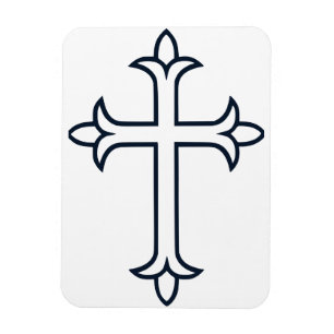 Typisch christelijk kruis magneet
