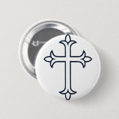Typisch Christelijk kruis Ronde Button 5,7 Cm (Voorkant /achterkant)