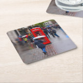 Typisch Londen - Vergeet het Umbrella Onderzetter  (Schuin)