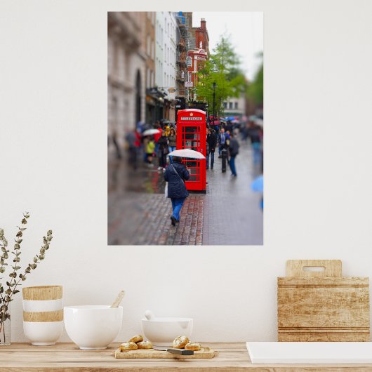 Typisch Londen - Vergeet het Umbrella Poster niet (Keuken)