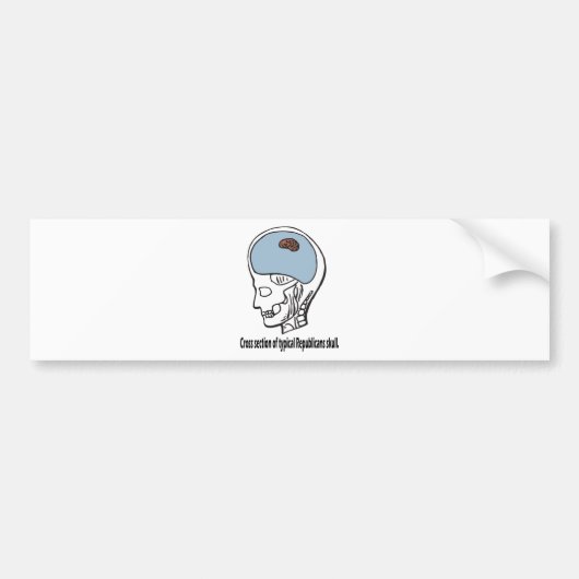 Typisch republikein bumpersticker (Voorkant)