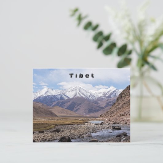Typisch Tibetaans berglandschap Briefkaart (Staand voorkant)