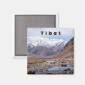 Typisch Tibetaans berglandschap Magneet (Voorkant / Achterkant)