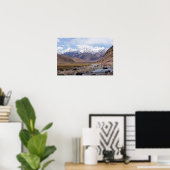 Typisch Tibetaans berglandschap Poster (Thuiskantoor)