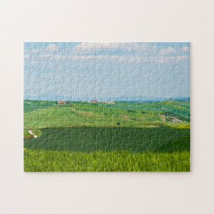 Typisch Toscaans landschap met heuvels - Italië Legpuzzel