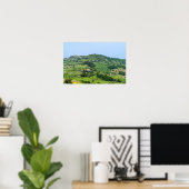 Typisch Toscaans landschap met heuvels - Italië Poster (Thuiskantoor)