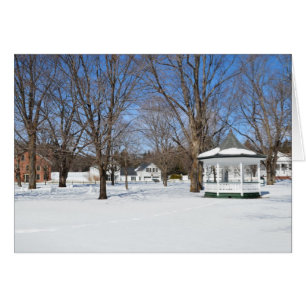 Typisch Vermont dorp in de winter
