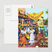 Typisch voor Early Los Angeles - Olvera Street Briefkaart (Voorkant / Achterkant)