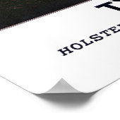 typische Koeien Holstein Jersey Short-Horn Poster (Hoek)