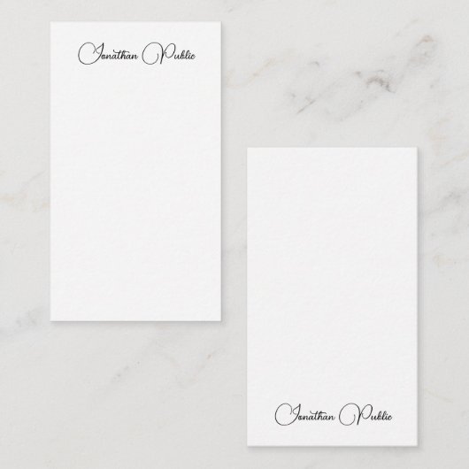 Typische naam elegant moderne verticale Sjabloon (Voorkant / Achterkant)