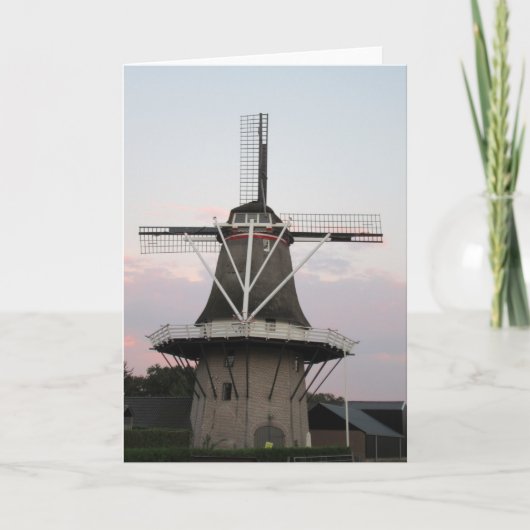 Typische Nederlandse windmolen. Kaart (Voorkant)