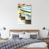Typische plaatselijke vissersboten canvas afdruk (Insitu (Slaapkamer))