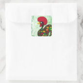 Typische rooster van Barcelona Vierkante Sticker (Tas)