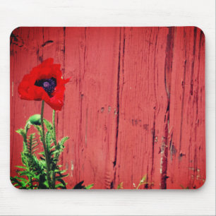 Typische Zweedse Falun-kleuren, rode kleur Muismat