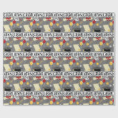 Typografie Afstuderen Dag Cadeaupapier (Vlak)