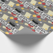 Typografie Afstuderen Dag Cadeaupapier (Hoek)