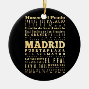 Typografie Art uit Madrid Keramisch Ornament
