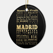 Typografie Art uit Madrid Keramisch Ornament (Links)