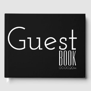 Typografie bedrijf lancering gastregister CUSTOM 2 Gastenboek