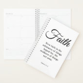 Typografie Black & White Faith is de stof Planner (Display)
