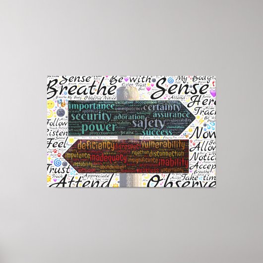 Typografie Canvas Afdruk (Voorkant)