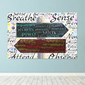 Typografie Canvas Afdruk (Insitu (Houten vloer))