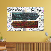 Typografie Canvas Afdruk (Insitu (Woonkamer))
