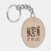 Typografie CEO van My Life Sleutelhanger (Voorkant Links)