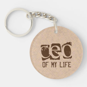 Typografie CEO van My Life Sleutelhanger