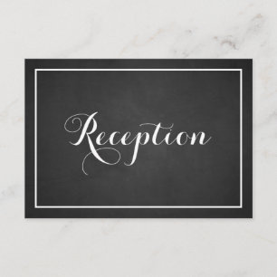 typografie Chalkboard Reception Kaart