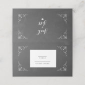 typografie Chalkboard Wedding (Buitenkant ongevouwen)