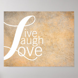 typografie citaat poster live lacht liefde