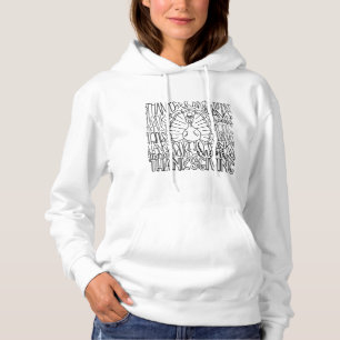 Typografie Costume Gobble Turkey Thanksgiving T-Sh Hoodie