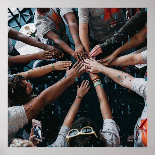 Typografie - Courage - Aangepaste foto Poster (Voorkant)