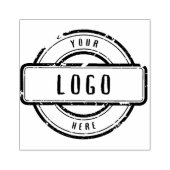 Typografie Custom Business Logo Rubber Stamp Rubberstempel (Afrduk)