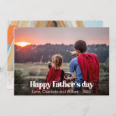 Typografie Custom Photo Kaart (Voorkant / Achterkant)