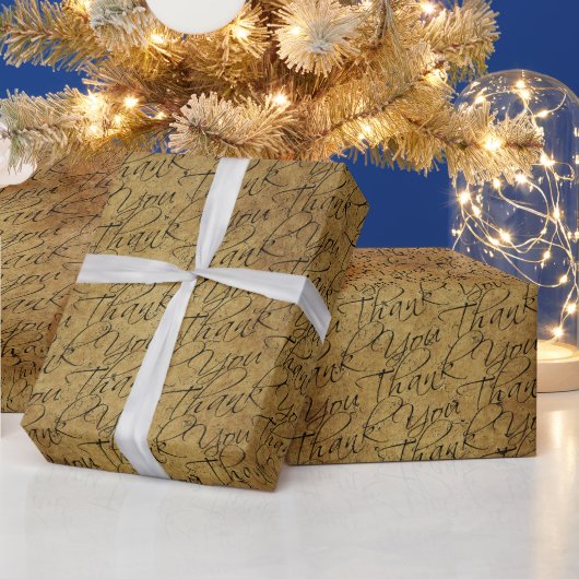 Typografie - Dank u Cadeaupapier (Feestdagen)